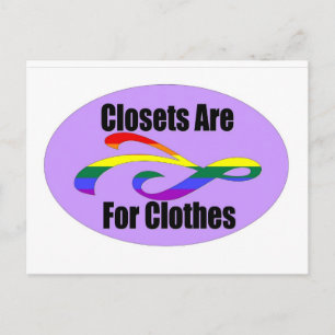 Carte Postale Les Closets Sont Pour Les Vêtements