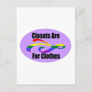 Carte Postale Les Closets Sont Pour Les Vêtements
