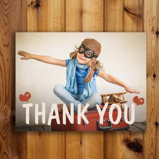 Carte Postale Les coeurs de Merci de l'enfant (Créateur téléchargé)