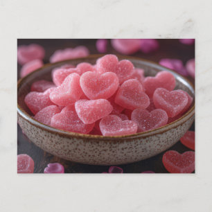 Carte Postale Les coeurs roses de la Saint-Valentin