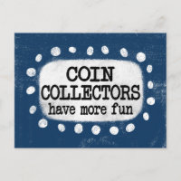 Carte postale « Les collectionneurs de pièces s'am