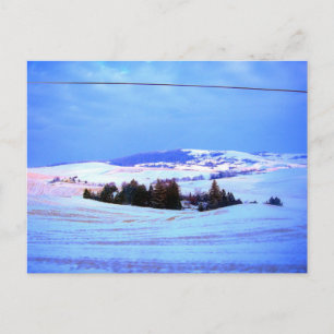 Carte Postale Les collines neigeuses