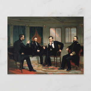 Carte Postale Les conciliateurs avec Abraham Lincoln