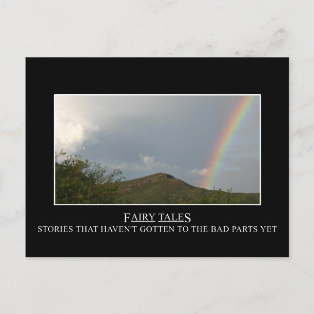 Carte Postale Les contes de fées n'ont pas vraiment de fins heur (Devant)