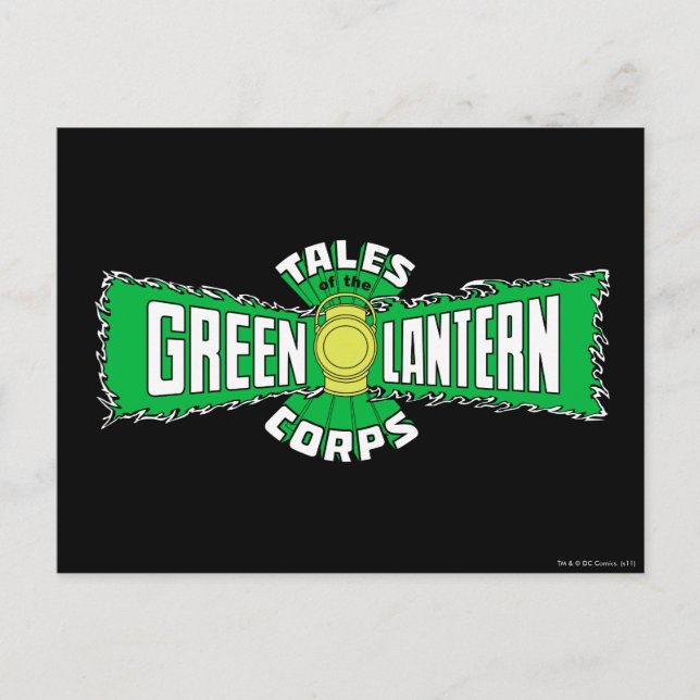 Carte Postale Les corps verts de lanterne - logo vert (Devant)
