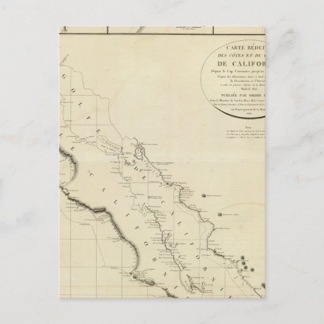 Carte Postale Les côtes de Californie (Devant)