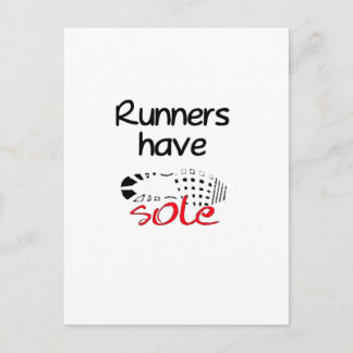 Carte Postale Les coureurs ont une seule