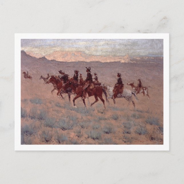 Carte Postale Les Cowpunchers (c/c sur papier) (Devant)