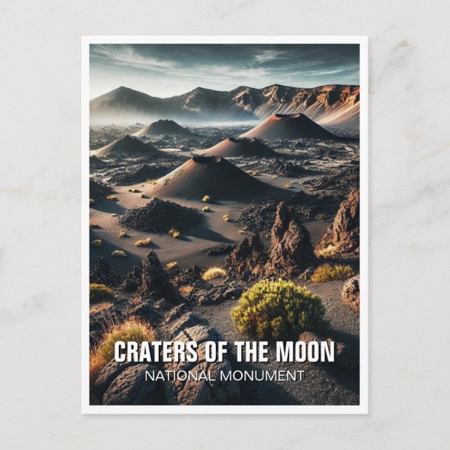 Carte Postale Les cratères de l'Idaho du Monument National de la (Devant)