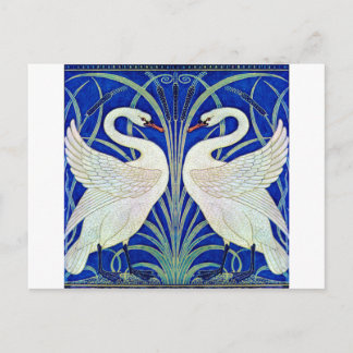 Carte Postale Les cygnes par Walter Crane