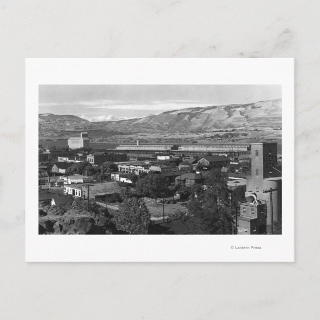 Carte Postale Les Dalles, Oregon Dock Vue depuis 4th Street (Devant)