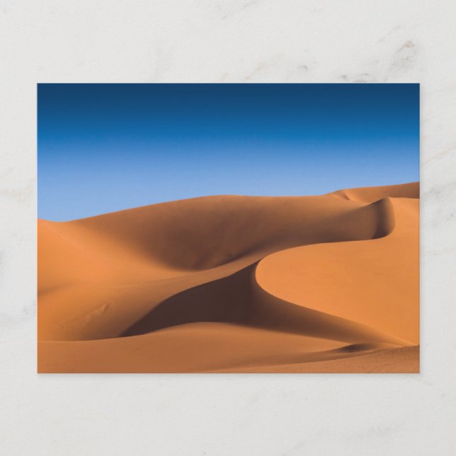 Carte Postale Les déserts | Dunes De Sable Près D'Illizi, Algéri (Devant)