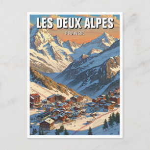 Carte Postale Les Deux Alpes France Travel