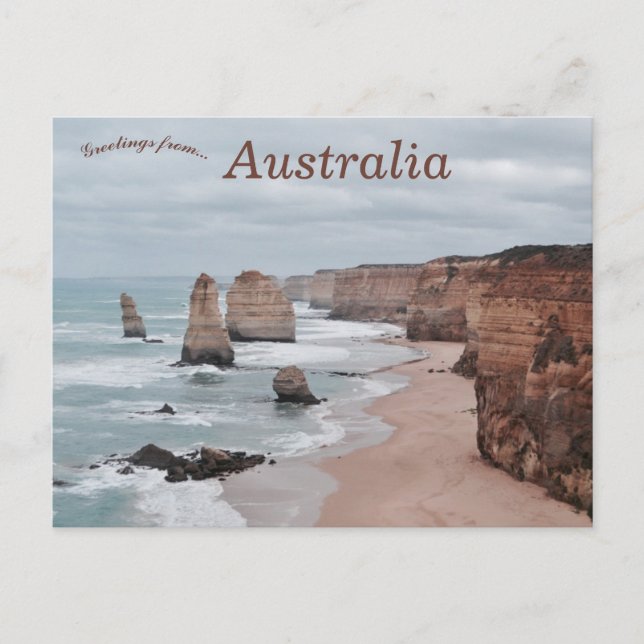 Carte Postale Les Douze Apôtres en Australie (Devant)