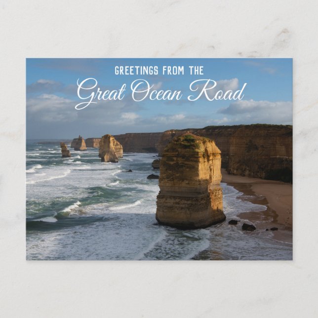 Carte Postale Les Douze Apôtres Grande Route Océan Australie (Devant)