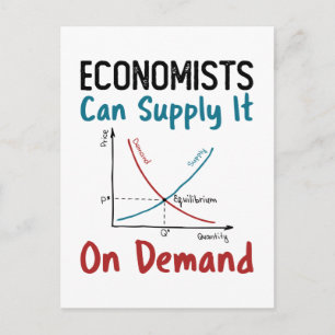 Carte Postale Les économistes peuvent le fournir sur demande