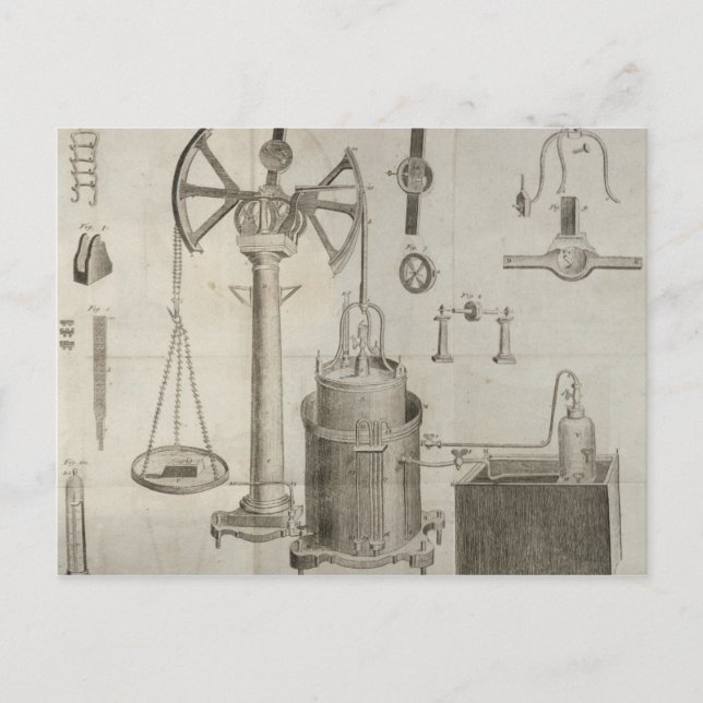 Carte Postale Les Éléments de Chimie (Devant)