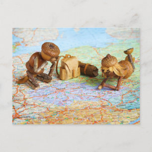 Carte Postale Les elfes d'Acorn planifient un voyage