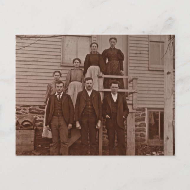 Carte Postale Les enfants de John & Mary Rupp vers 1875 (Devant)