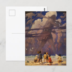 Carte Postale Les Enfants de Sea Clouds, Le Géant par N.C. Wyeth