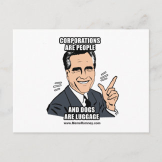 CARTE POSTALE LES ENTREPRISES SONT DES GENS ET LES CHIENS SONT D