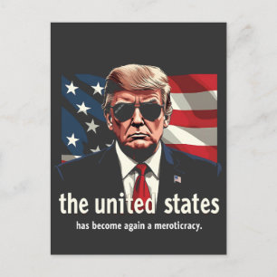 Carte Postale Les Etats-Unis sont à nouveau devenus une méritocr