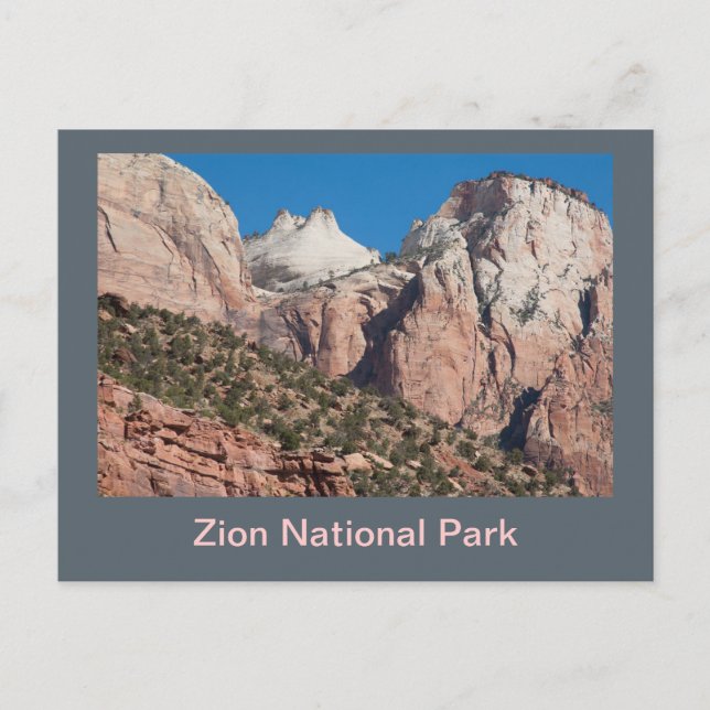 Carte Postale Les falaises du parc national de Zion (Devant)