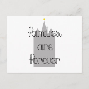 Carte Postale les familles sont éternelles temple mormon lds