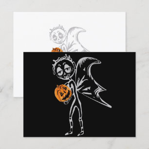 Carte Postale Les fées de la citrouille s'amusent à Halloween