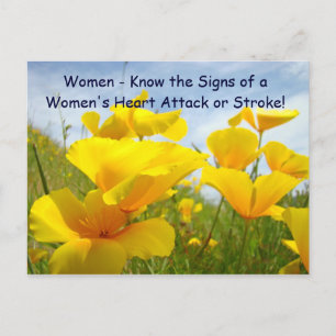 Carte Postale Les femmes connaissent les signes des accidents va