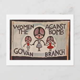 Carte Postale Les femmes de Glasgow Govan contre la bombe