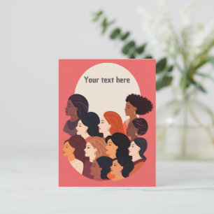 Carte Postale Les femmes ont uni de fortes bourses