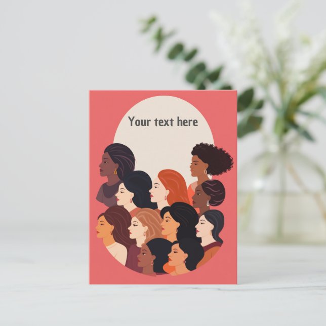 Carte Postale Les femmes ont uni de fortes bourses (Debout devant)