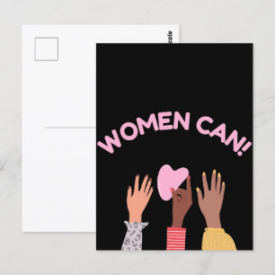 Carte Postale Les femmes peuvent féministes