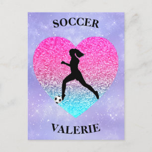 Carte Postale Les Filles Aiment le Football     