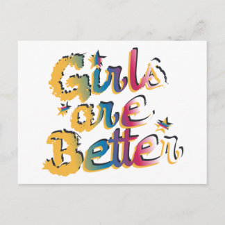 Carte Postale Les Filles Amusantes Sont De Meilleurs Enfants T-s