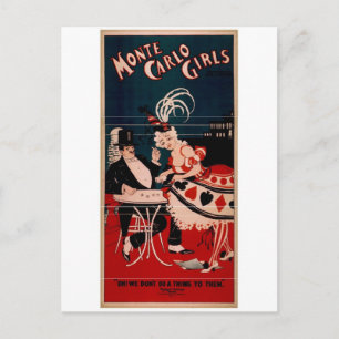 Carte Postale Les filles de Monte Carlo