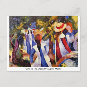 Carte Postale Les Filles En Plein Air D'Août Macke