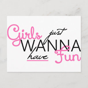 CARTE POSTALE LES FILLES VEULENT JUSTE AVOIR DES CADEAUX