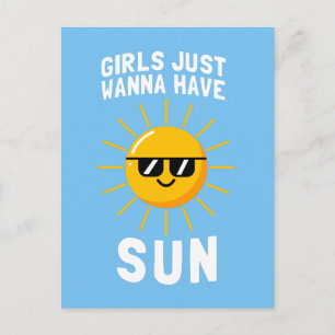 Carte Postale Les Filles Veux Juste Avoir Le Soleil