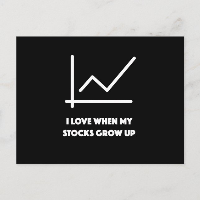 Carte Postale Les finances font de l'argent Investir (Devant)