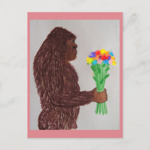 Carte Postale Les fleurs sasquatch aiment