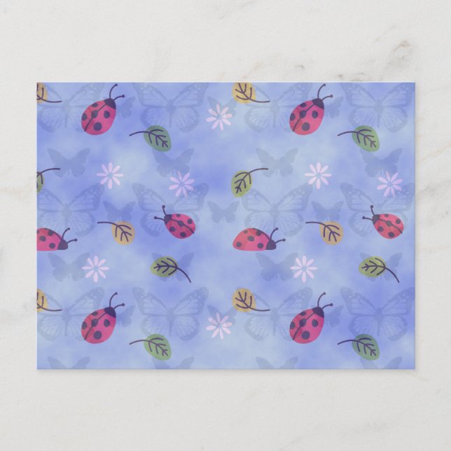 Carte Postale Les Flowers et Leaves (Devant)