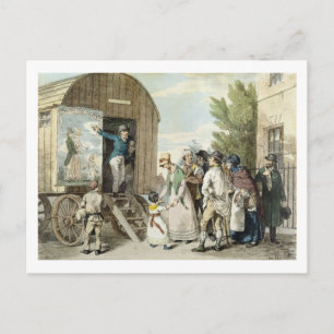 Carte Postale Les Foires : Le Salon, c.1821 (litho couleur)