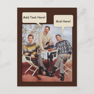 Carte Postale Les gars sueurs des années 50
