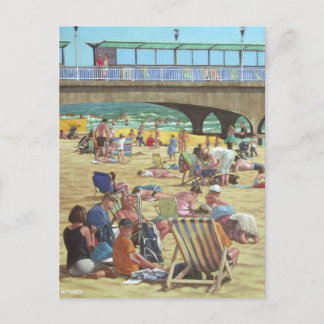 Carte Postale les gens sur Bournemouth échouent, Dorset, R-U