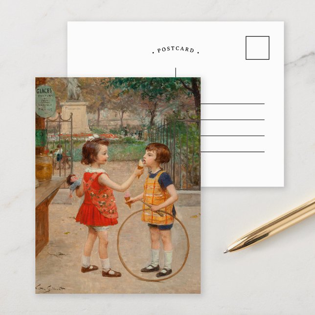 Carte Postale Les Glaces du Jour | Victor Gabriel Gilbert (Créateur téléchargé)