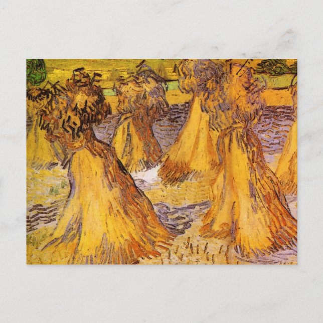 Carte Postale Les grains du blé par Vincent van Gogh (Devant)
