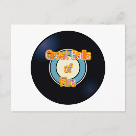 Carte Postale Les grandes boules de feu frappent Chanson Titres 