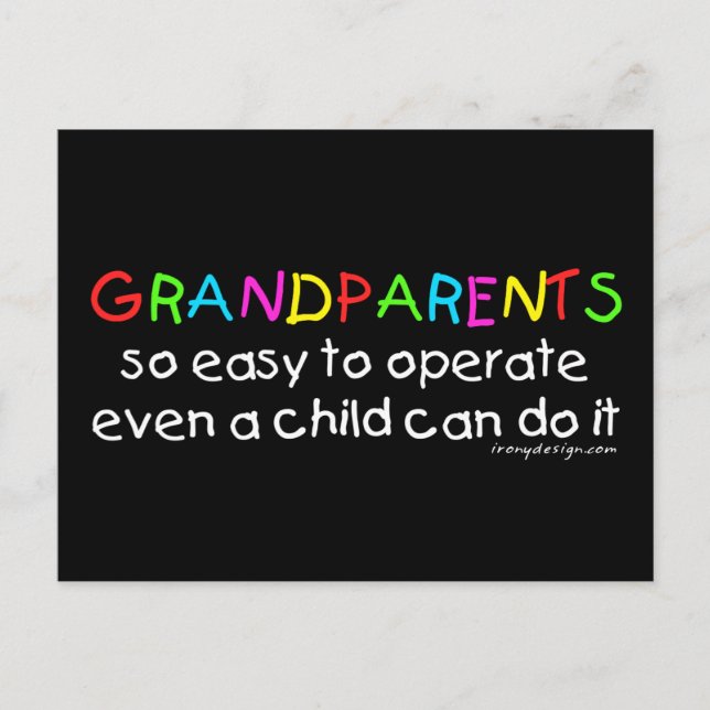 Carte Postale Les grands-parents aiment dire (Devant)